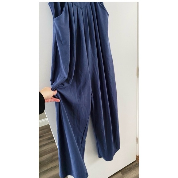 HALARA Navy Blue Wide Leg Jumpsuit - Picture 9 of 11
